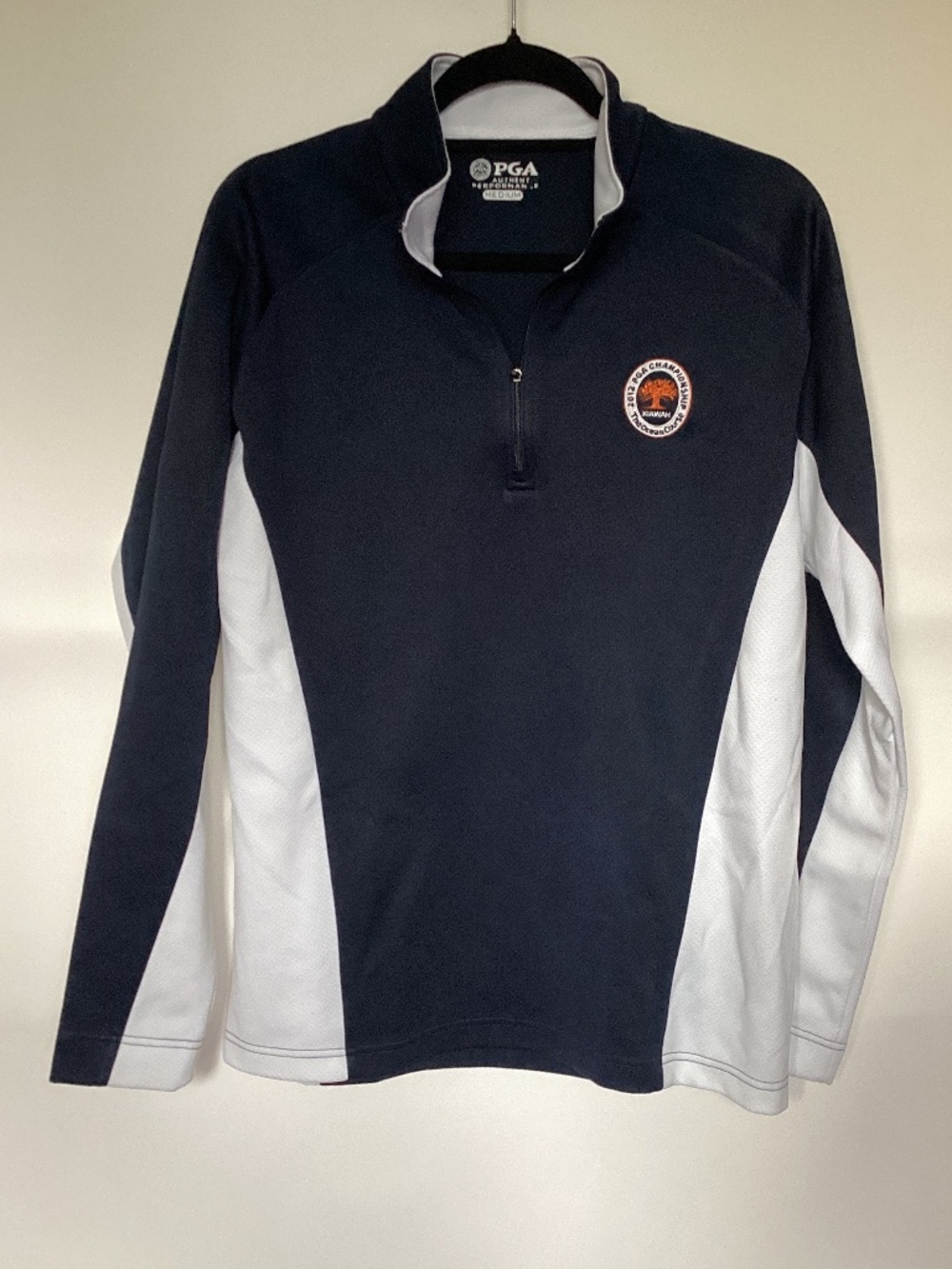 PGA Championship Golf 2012 Kiawah Island Ocean Course Quarterzip Pullover Sz M